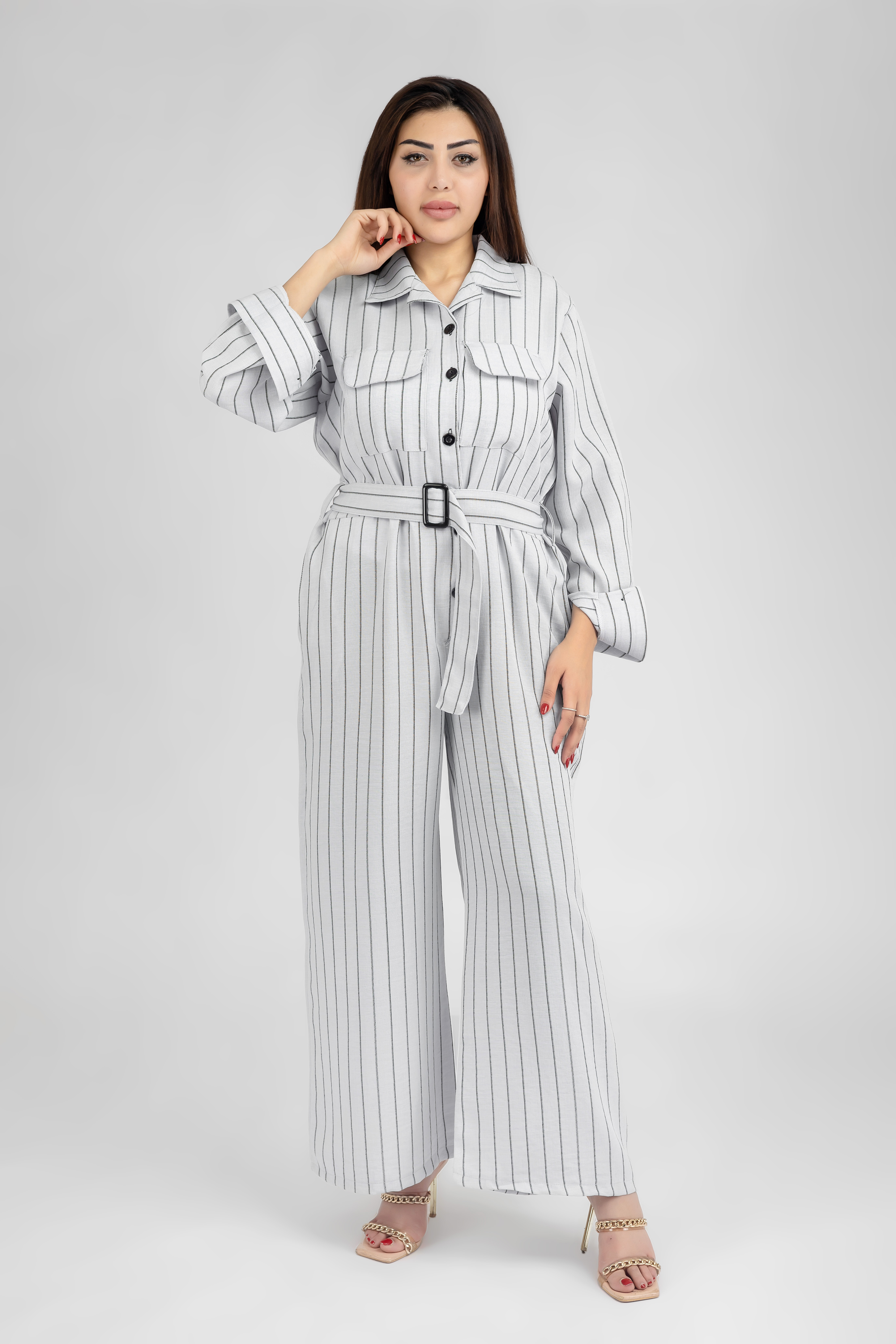 Striped jumpsut